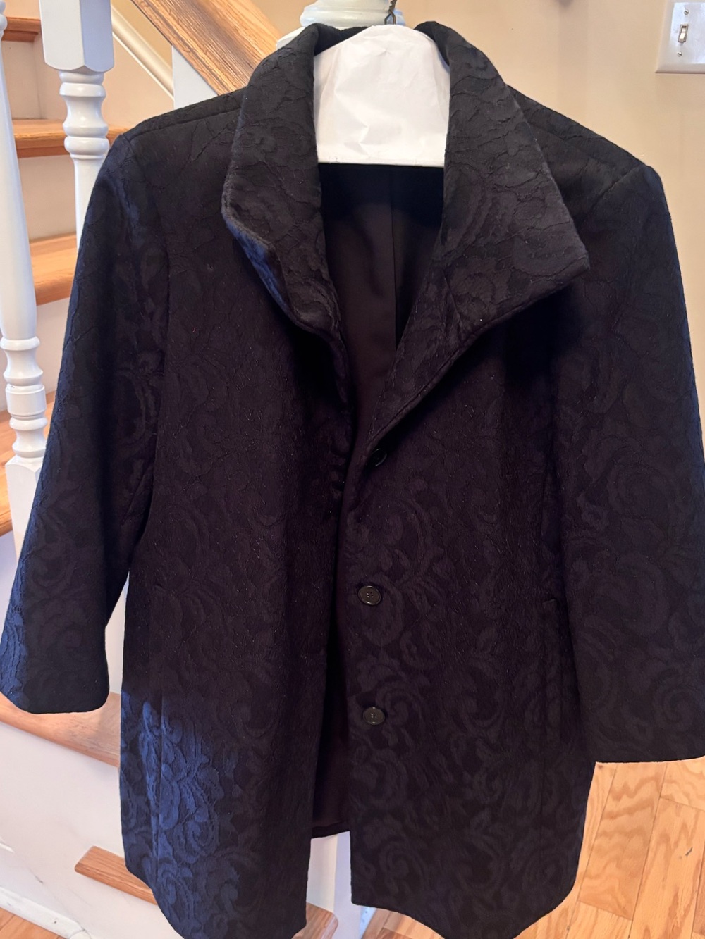 Ann Taylor floral black winter coat